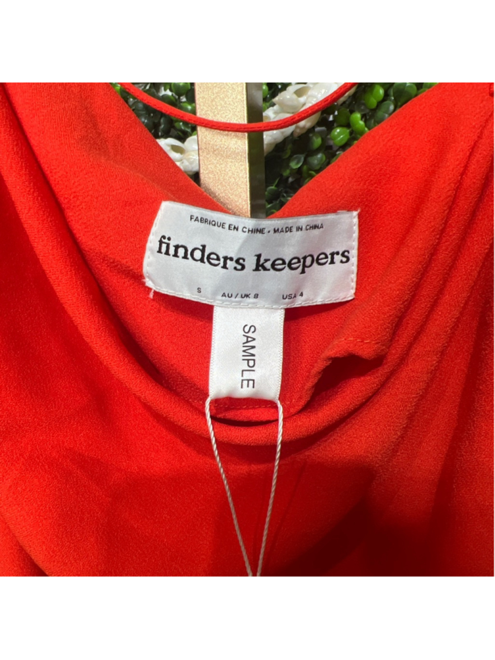 Women's Finders Keepers Red Midi Dress Size 4 Small - Picture 8 of 13